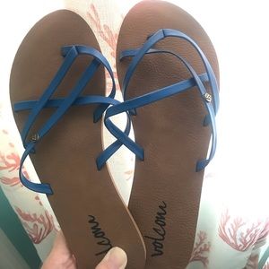 Volcom flip flops